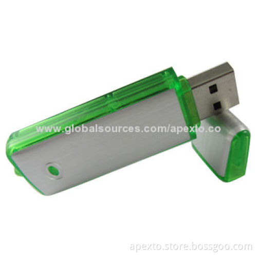 USB Flash Drive with LED Indicator for Status Display, 512MB to 32GB Memory, Supports Encryption